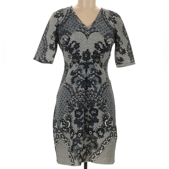 Anthropologie Yoana Baraschi fleuris Lace Sheath Dress, Size 6 - Picture 3 of 7
